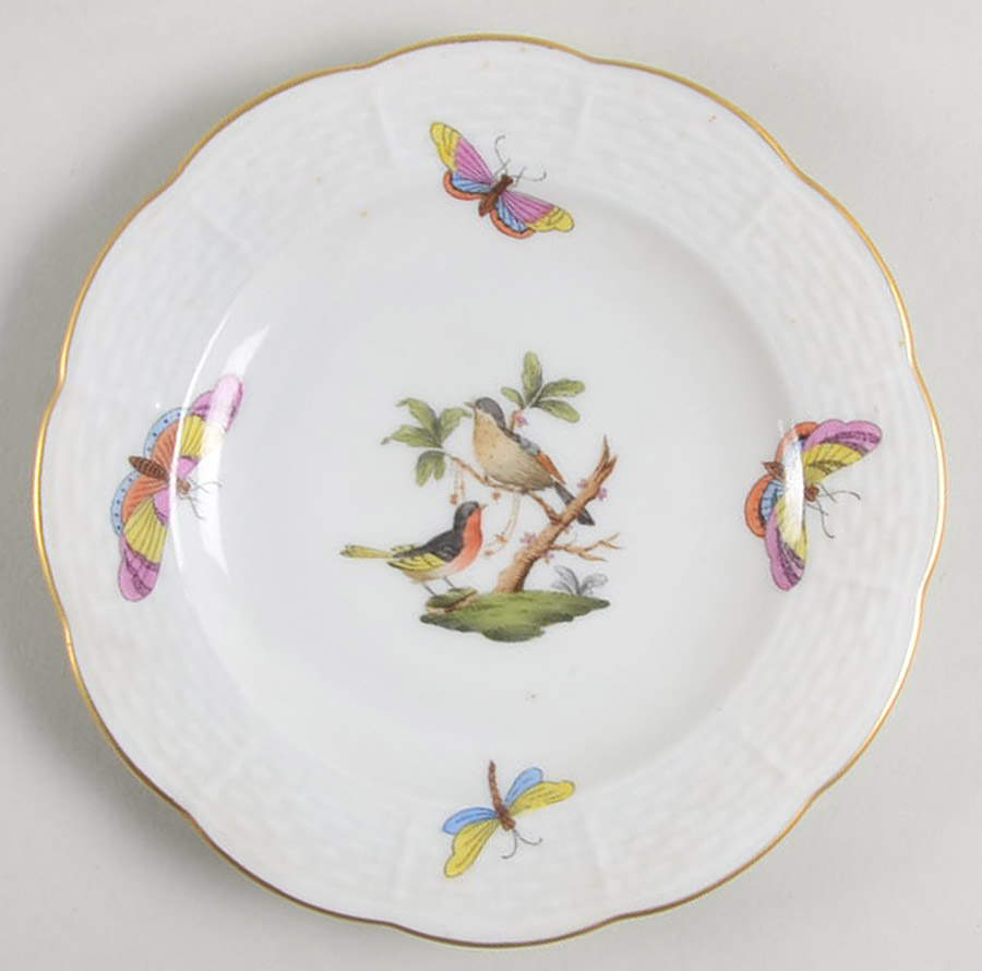 Rothschild Bird (RO) Small Bread & Butter Plate by Herend-1