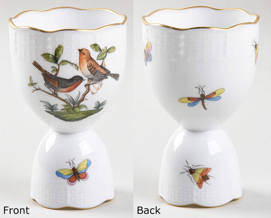 Rothschild Bird (RO) Double Egg Cup by Herend-1