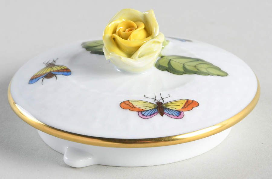 Rothschild Bird (RO) Lid for Teapot by Herend-1