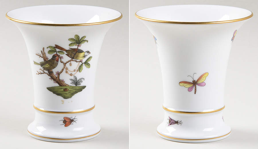 Rothschild Bird (RO) 4" Vase by Herend-1