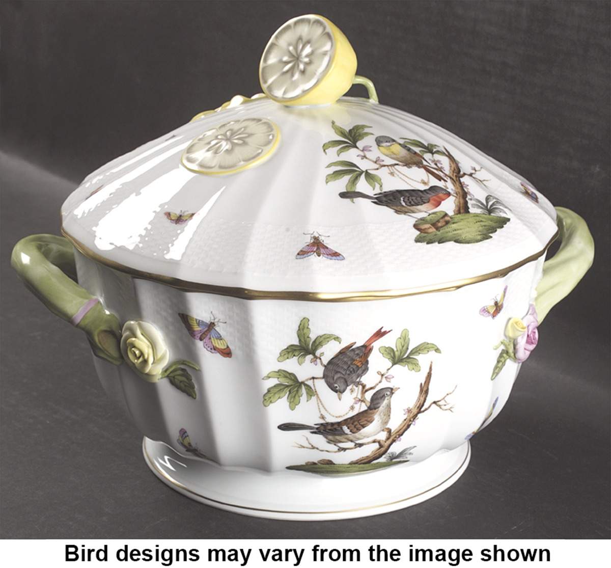 Rothschild Bird (RO) 4 Qt Tureen & Lid by Herend-1