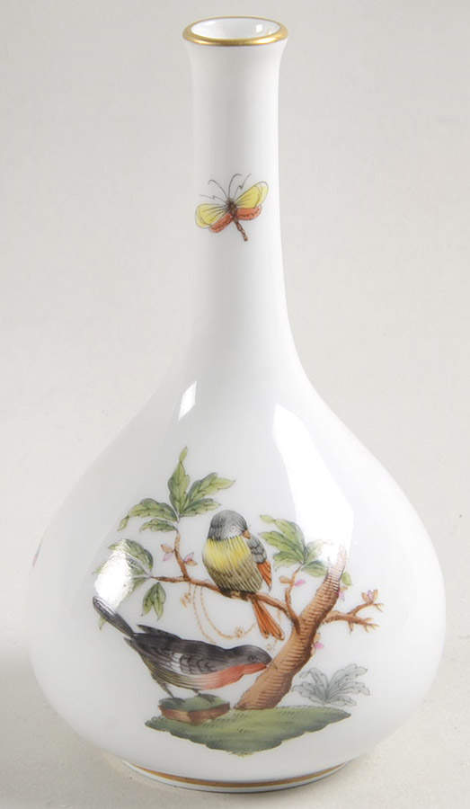 Rothschild Bird (RO) 5" Bud Vase by Herend-1
