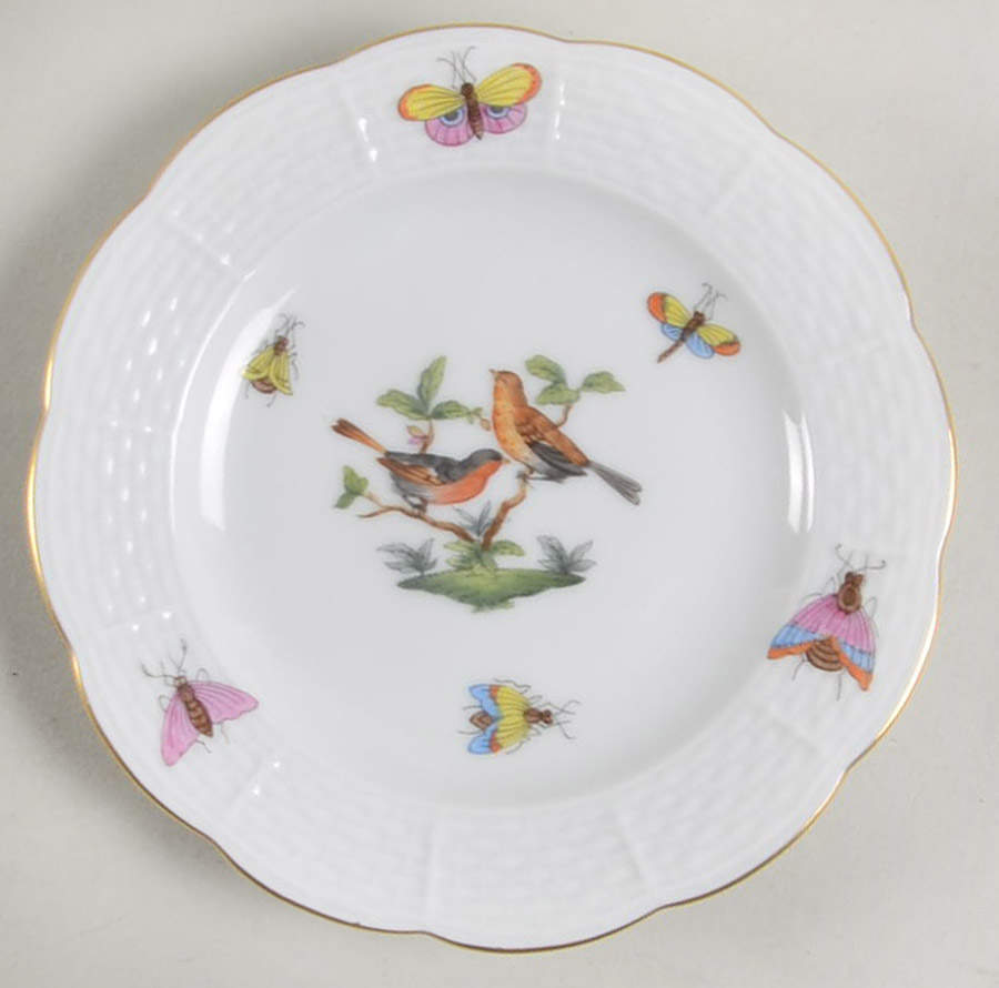 Rothschild Bird (RO) Small Bread & Butter Plate by Herend-1