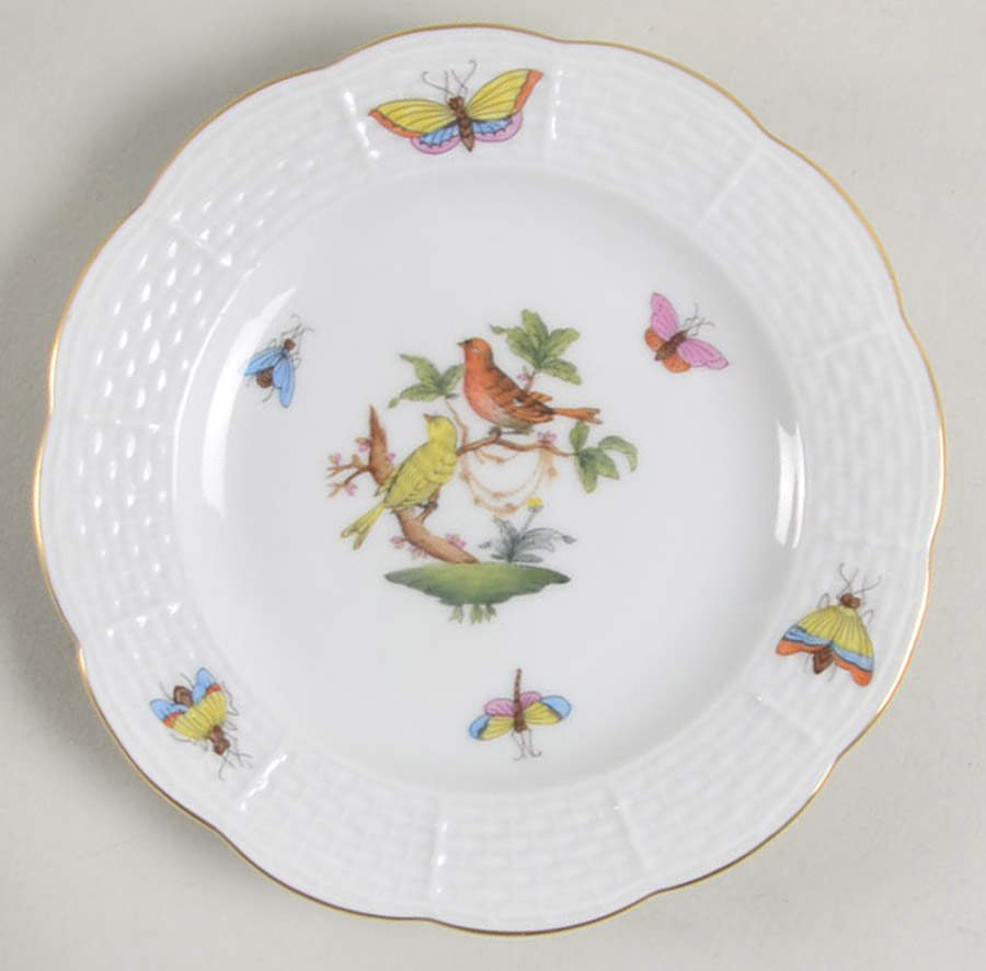 Rothschild Bird (RO) Small Bread & Butter Plate by Herend-1