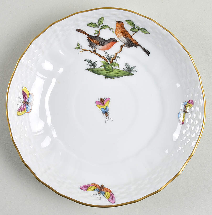 Rothschild Bird (RO) Saucer for Flat Cup by Herend-1