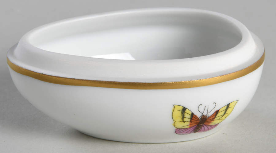 Rothschild Bird (RO) 2" Egg Box No Lid by Herend-1