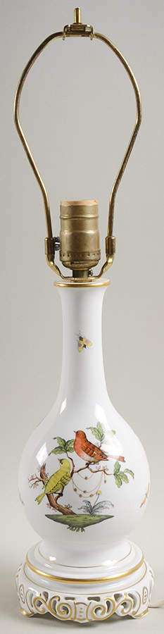 Rothschild Bird (RO) 23" Electric Lamp No Shade by Herend-1