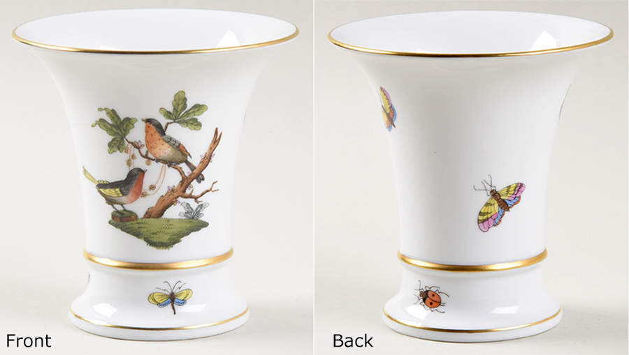 Rothschild Bird (RO) 4" Vase by Herend-1