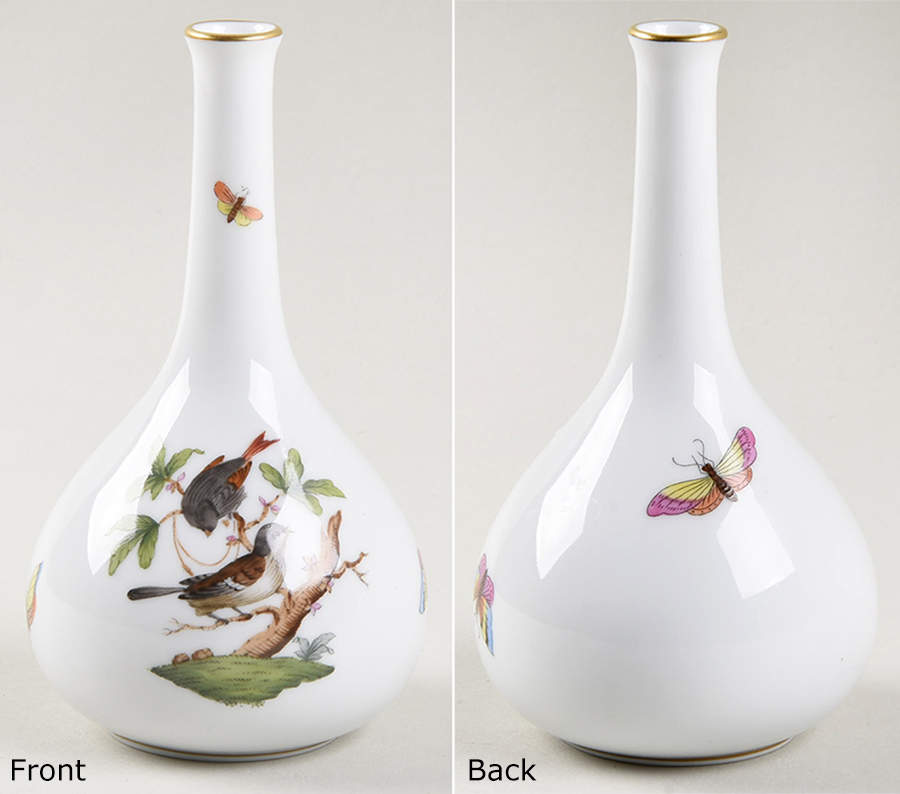 Rothschild Bird (RO) 5" Bud Vase by Herend-1
