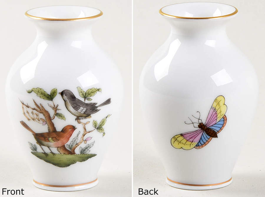 Rothschild Bird (RO) 2" Mini Bud Vase by Herend-1