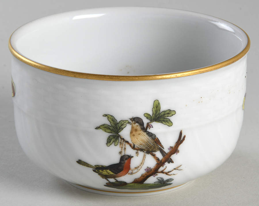 Rothschild Bird (RO) Mini Sugar Bowl No Lid by Herend-1