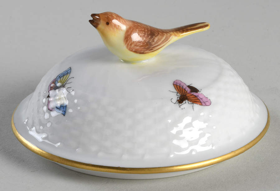 Rothschild Bird (RO) Lid for Mini Sugar Bowl by Herend-1