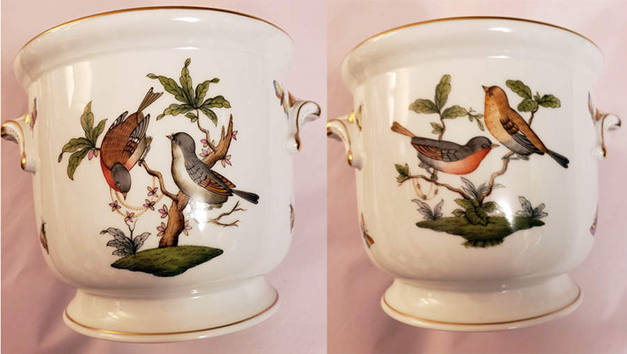 Rothschild Bird (RO) 5'' Cachepot by Herend-1