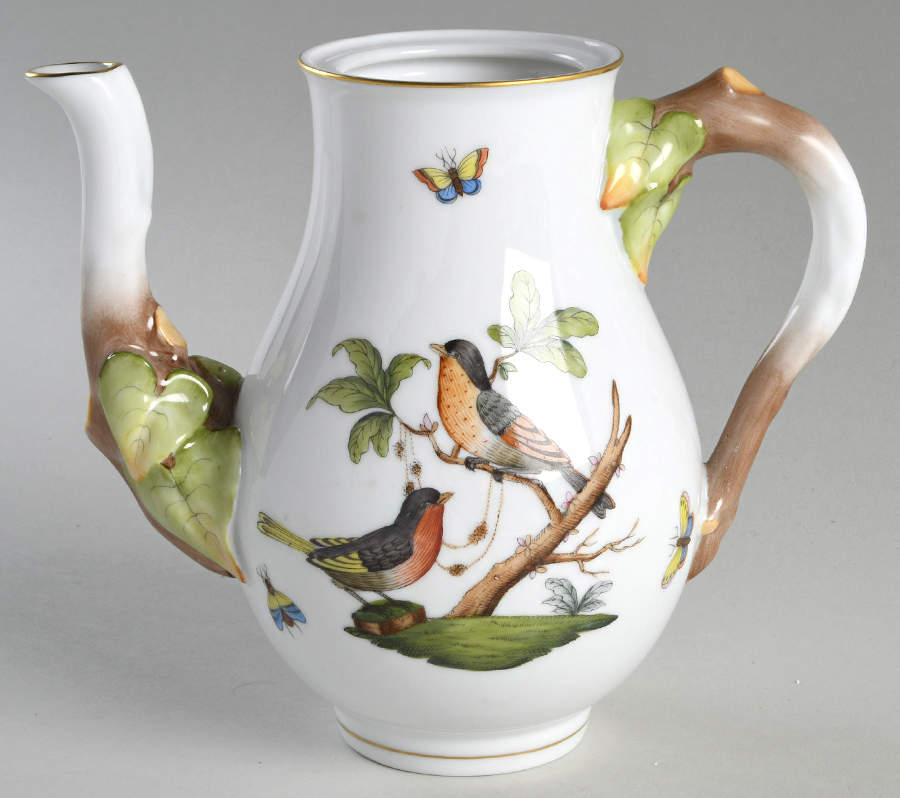 Rothschild Bird (RO) Coffee Pot No Lid by Herend-1