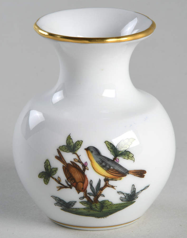 Rothschild Bird (RO) 2" Mini Bud Vase by Herend-1