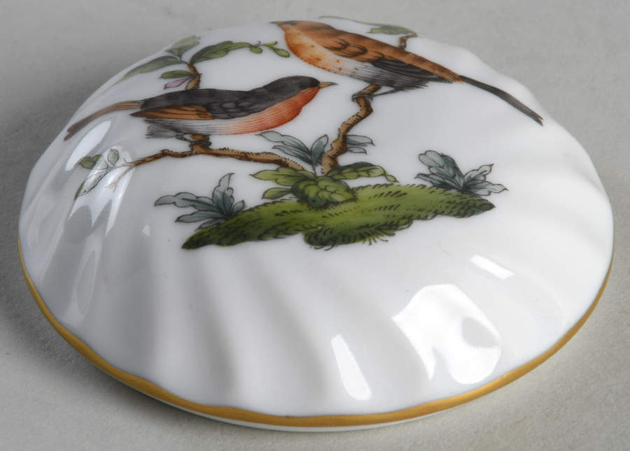 Rothschild Bird (RO) Lid for Ring Box by Herend-1
