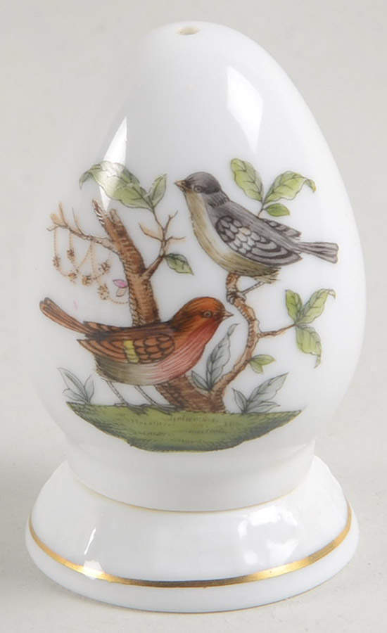 Rothschild Bird (RO) Salt Shaker & Ceramic Stopper by Herend-1