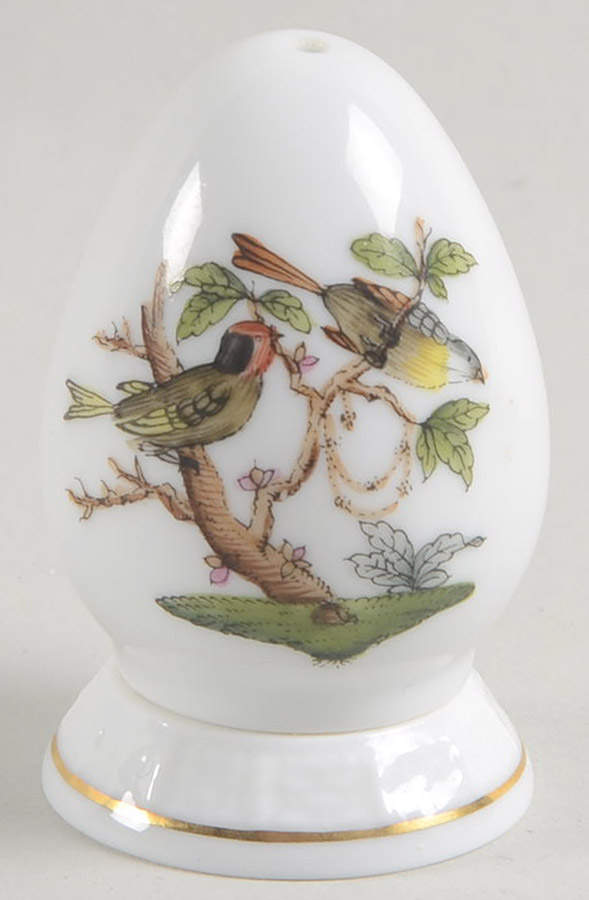 Rothschild Bird (RO) Pepper Shaker & Ceramic Stoppr by Herend-1