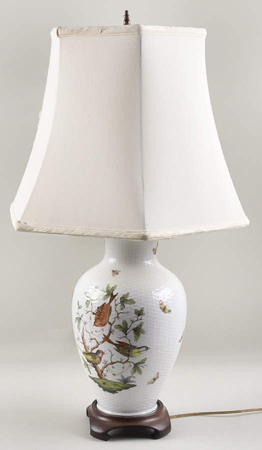 Rothschild Bird (RO) 28" Electric Lamp & Shade by Herend-1