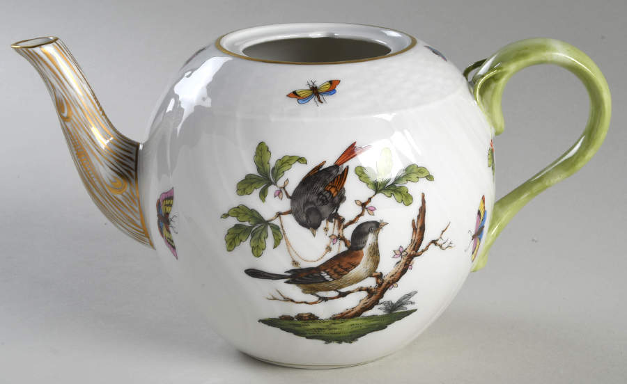Rothschild Bird (RO) Teapot No Lid by Herend-1