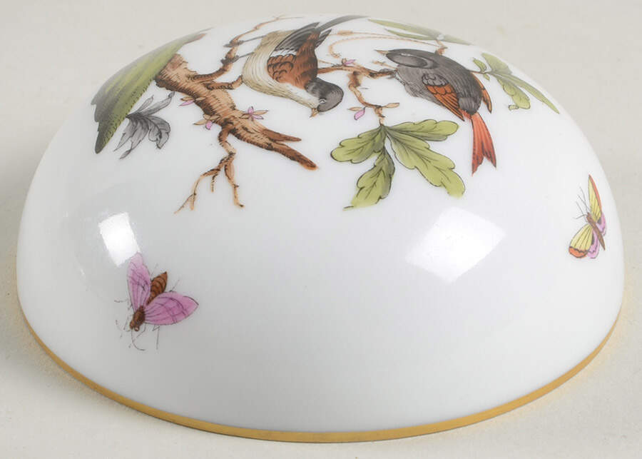 Rothschild Bird (RO) Lid for 3" Round Box by Herend-1