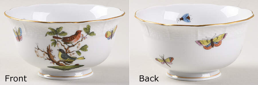 Rothschild Bird (RO) Open Sugar Bowl by Herend-1