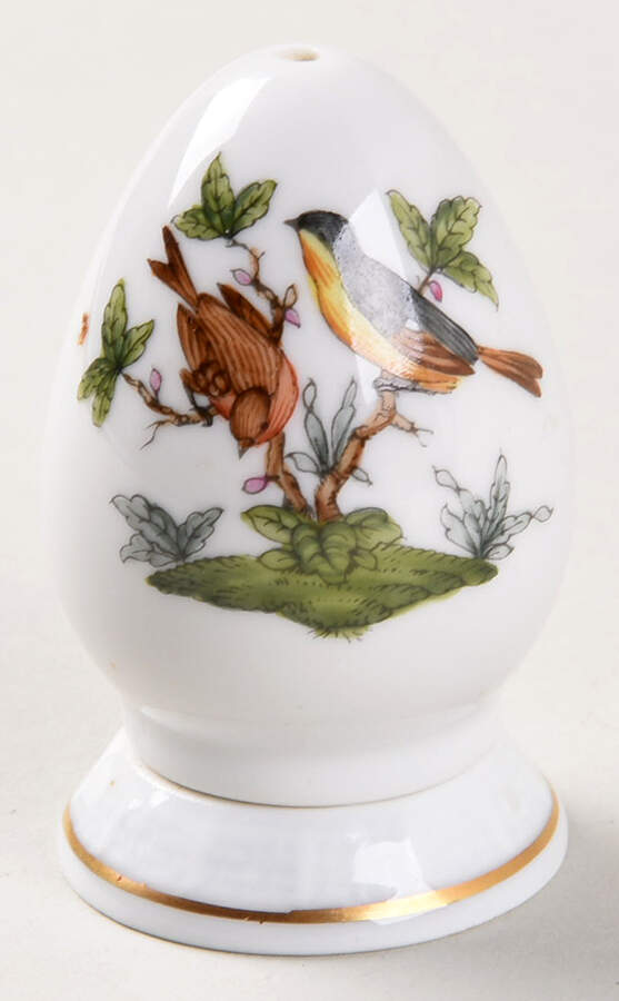 Rothschild Bird (RO) Pepper Shaker & Ceramic Stopper by Herend-1