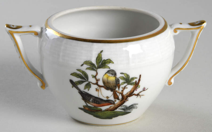 Rothschild Bird (RO) Sugar Bowl No Lid by Herend-1