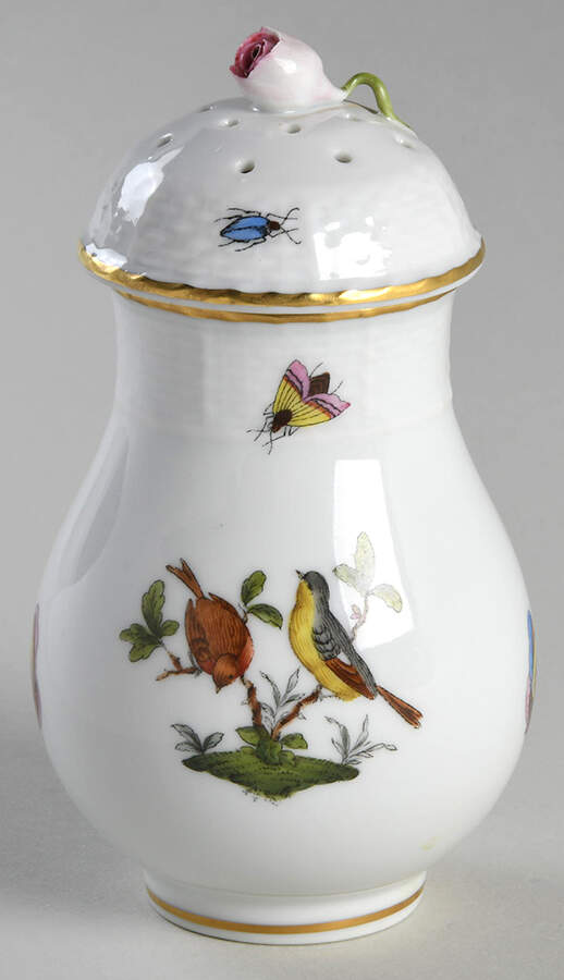 Rothschild Bird (RO) Sugar Shaker & Lid by Herend-1