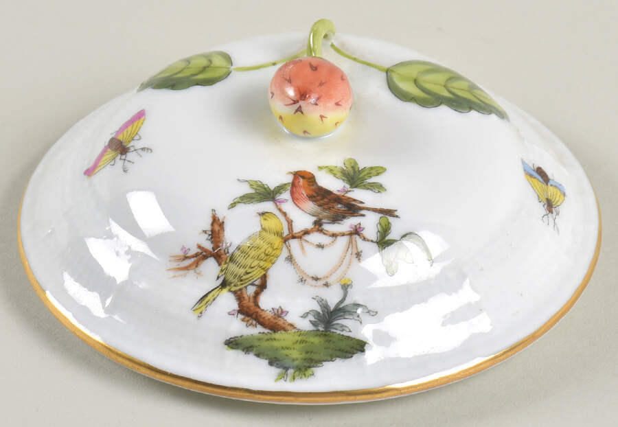 Rothschild Bird (RO) Lid for Patty Pan by Herend-1