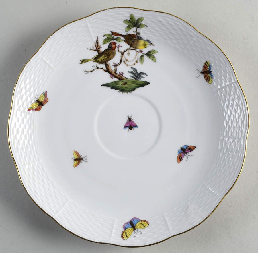 Rothschild Bird (RO) Saucer for Soup Cup by Herend-1