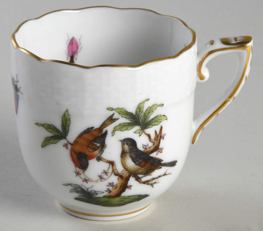 Rothschild Bird (RO) Flat Demitasse Cup by Herend-1