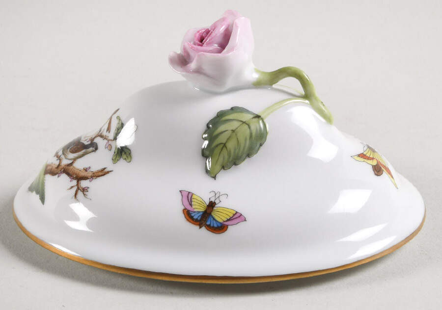 Rothschild Bird (RO) Lid for Mini Tureen by Herend-1