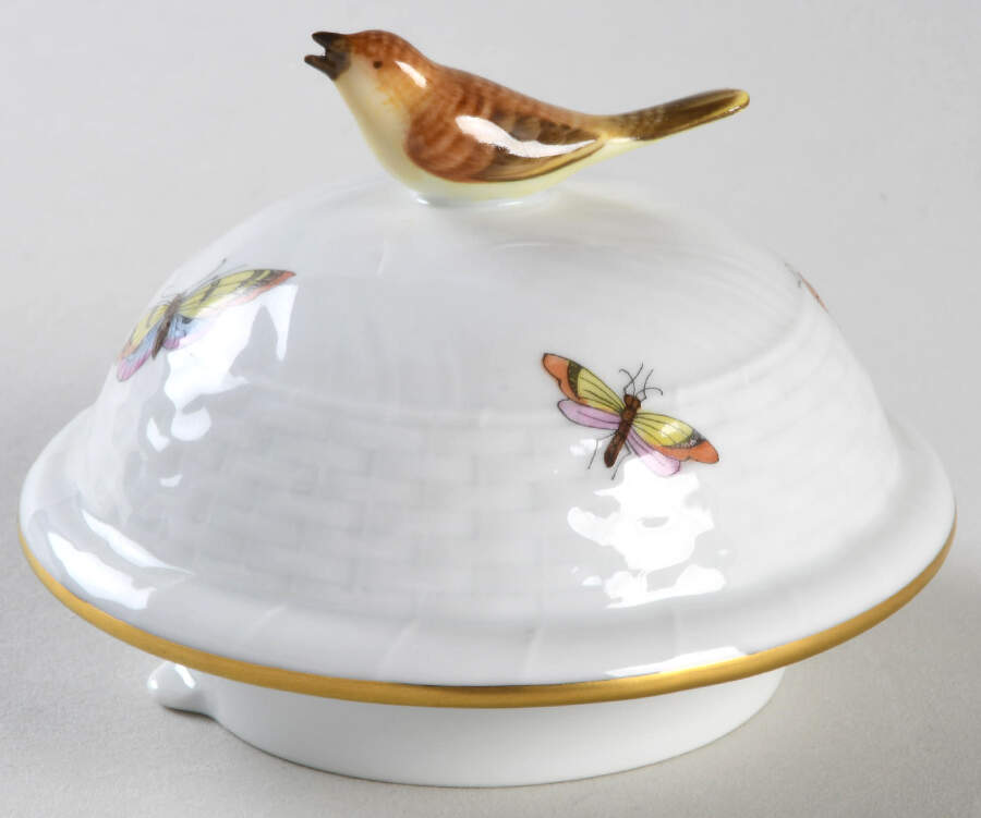 Rothschild Bird (RO) Lid for Coffee Pot by Herend-1