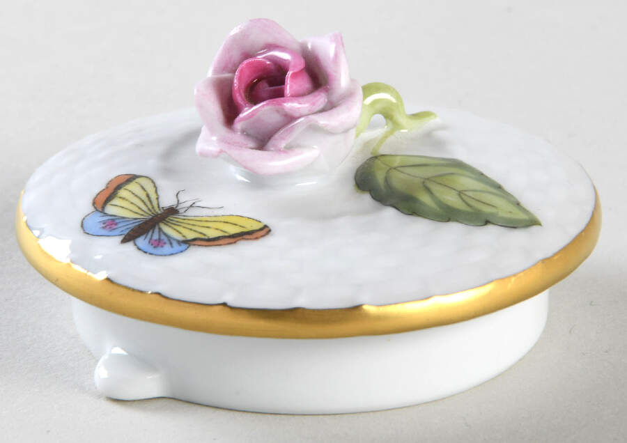 Rothschild Bird (RO) Lid for Teapot by Herend-1