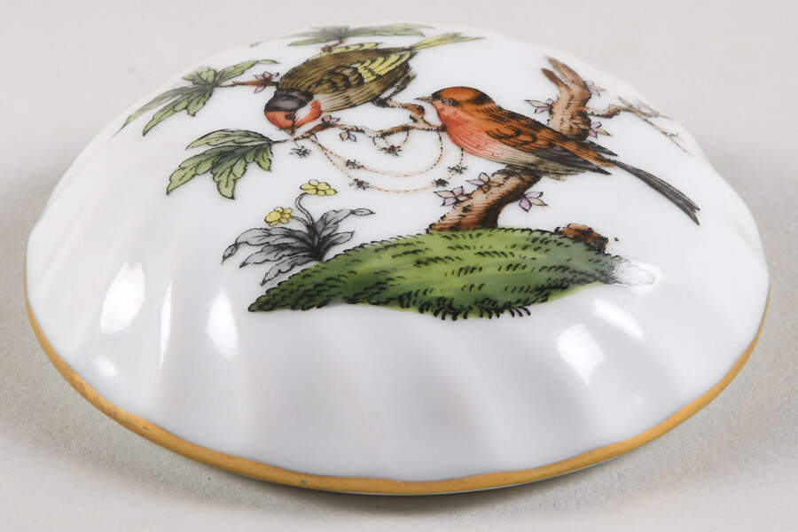 Rothschild Bird (RO) Lid for Ring Box by Herend-1
