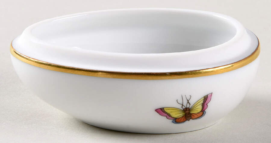 Rothschild Bird (RO) 3" Egg Box No Lid by Herend-1
