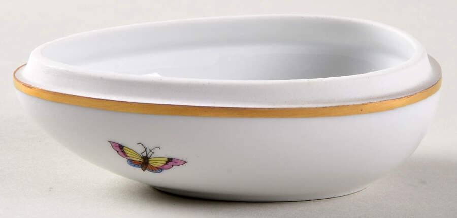 Rothschild Bird (RO) 4" Egg Box No Lid by Herend-1