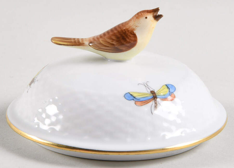 Rothschild Bird (RO) Lid for Mini Sugar Bowl by Herend-1