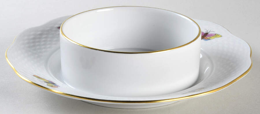 Rothschild Bird (RO) Round Cheese Dish No Lid by Herend-1