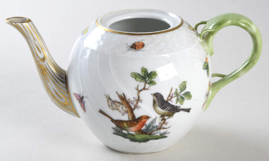 Rothschild Bird (RO) Individual Teapot No Lid by Herend-1