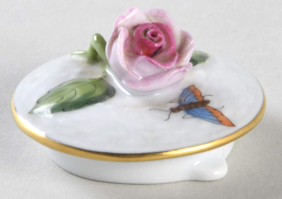 Rothschild Bird (RO) Lid for Individual Teapot by Herend-1