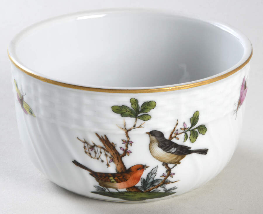 Rothschild Bird (RO) Sugar Bowl No Lid by Herend-1