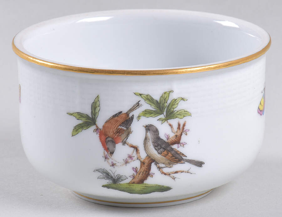 Rothschild Bird (RO) Mini Sugar Bowl No Lid by Herend-1
