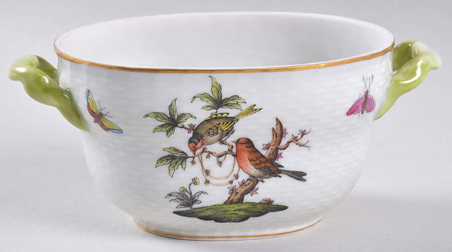 Rothschild Bird (RO) Small Candy Box No Lid by Herend-1