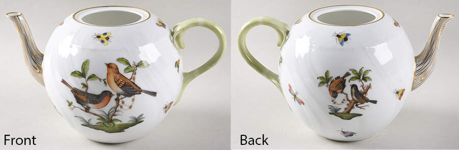 Rothschild Bird (RO) Teapot No Lid by Herend-1