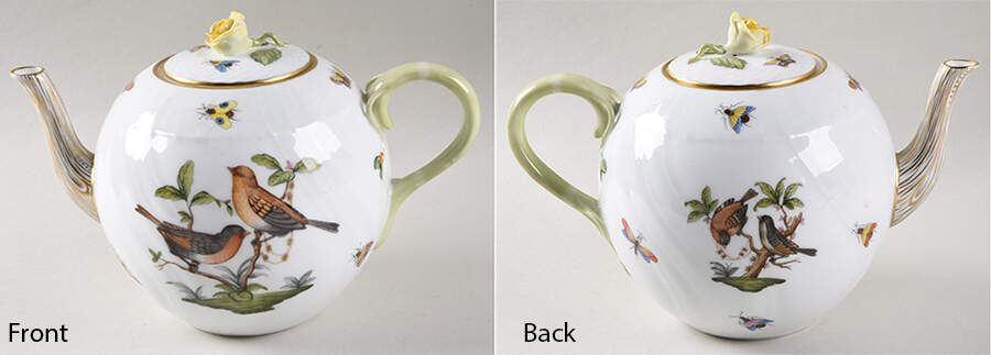 Rothschild Bird (RO) Teapot & Lid by Herend-1