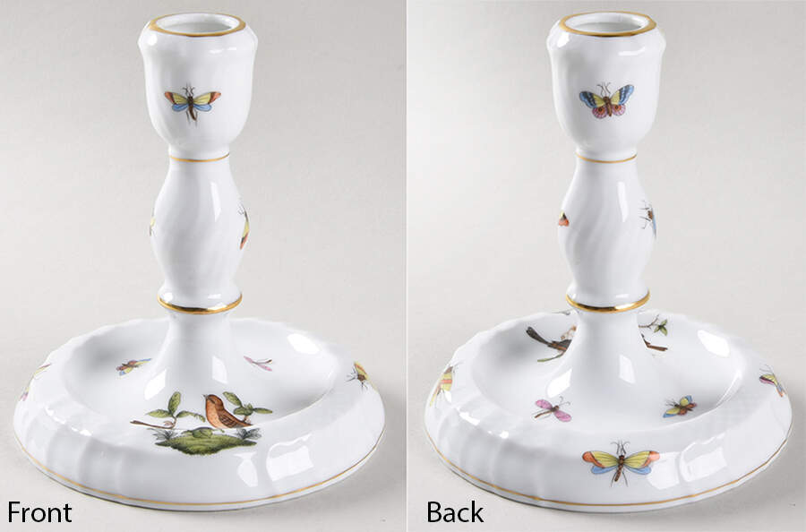 Rothschild Bird (RO) 5" Candlestick by Herend-1
