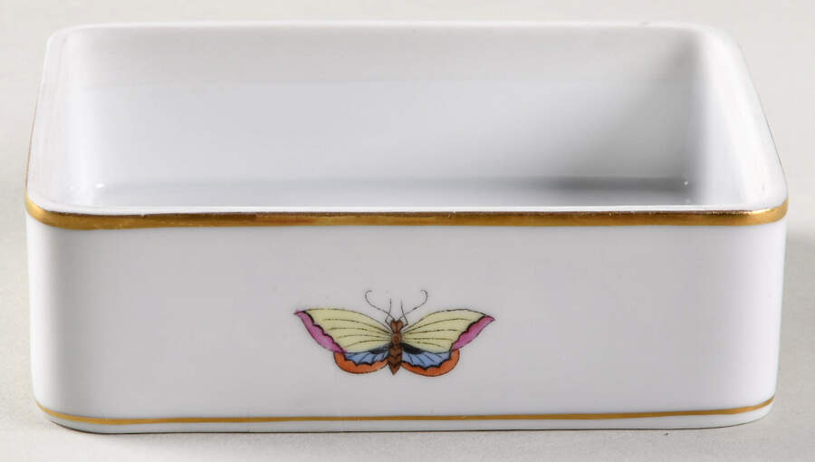 Rothschild Bird (RO) Cigarette Box No Lid by Herend-1