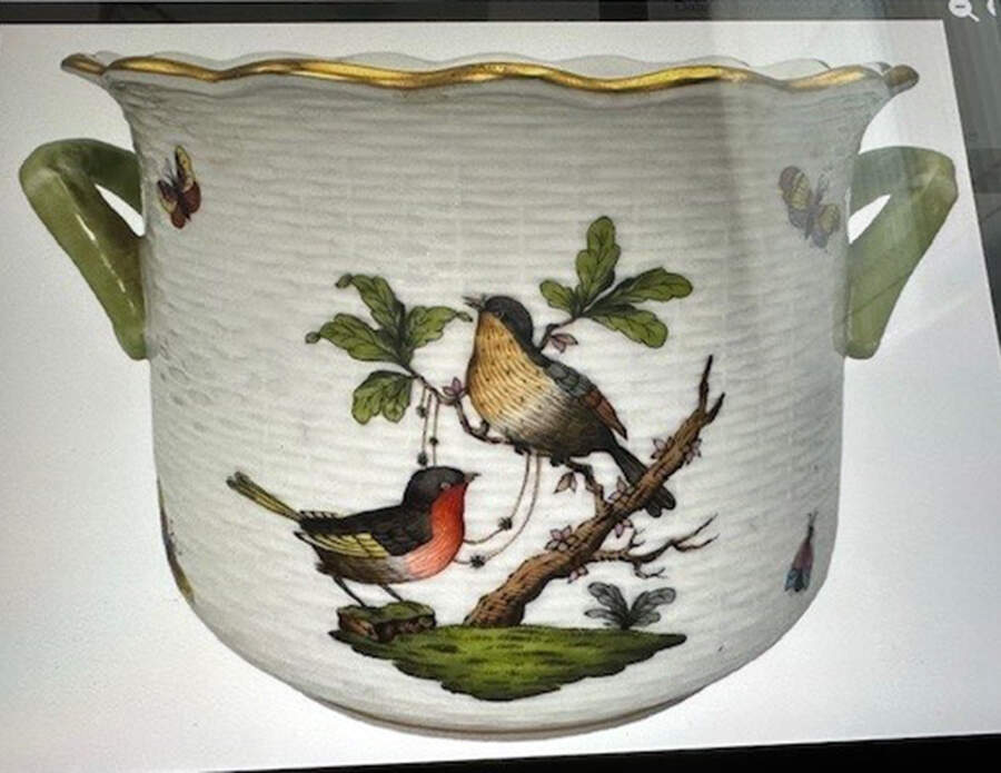 Rothschild Bird (RO) 5" Cachepot by Herend-1